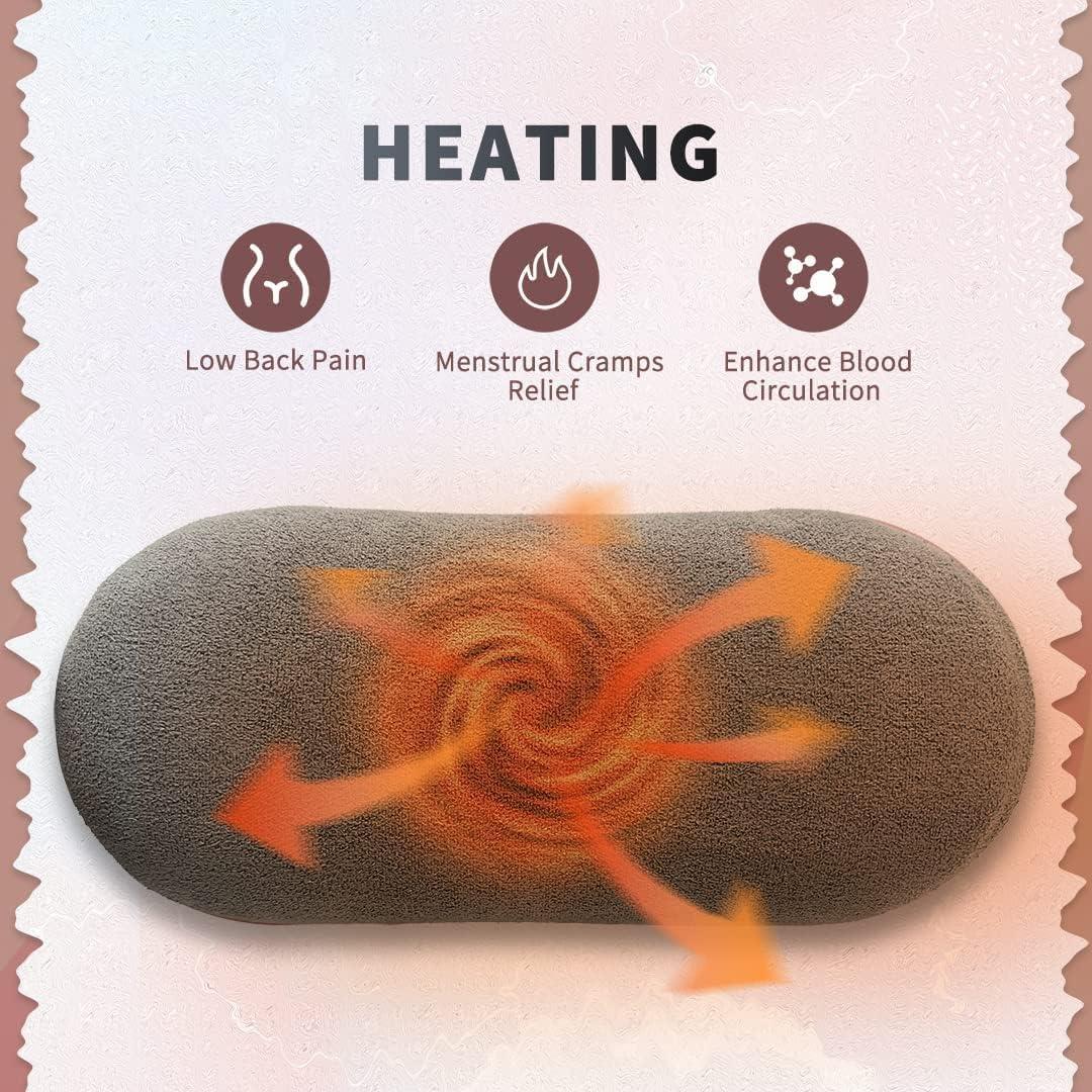 Portable Cordless Vibration + Heating Pad – Menstrual Cramp Relief Device