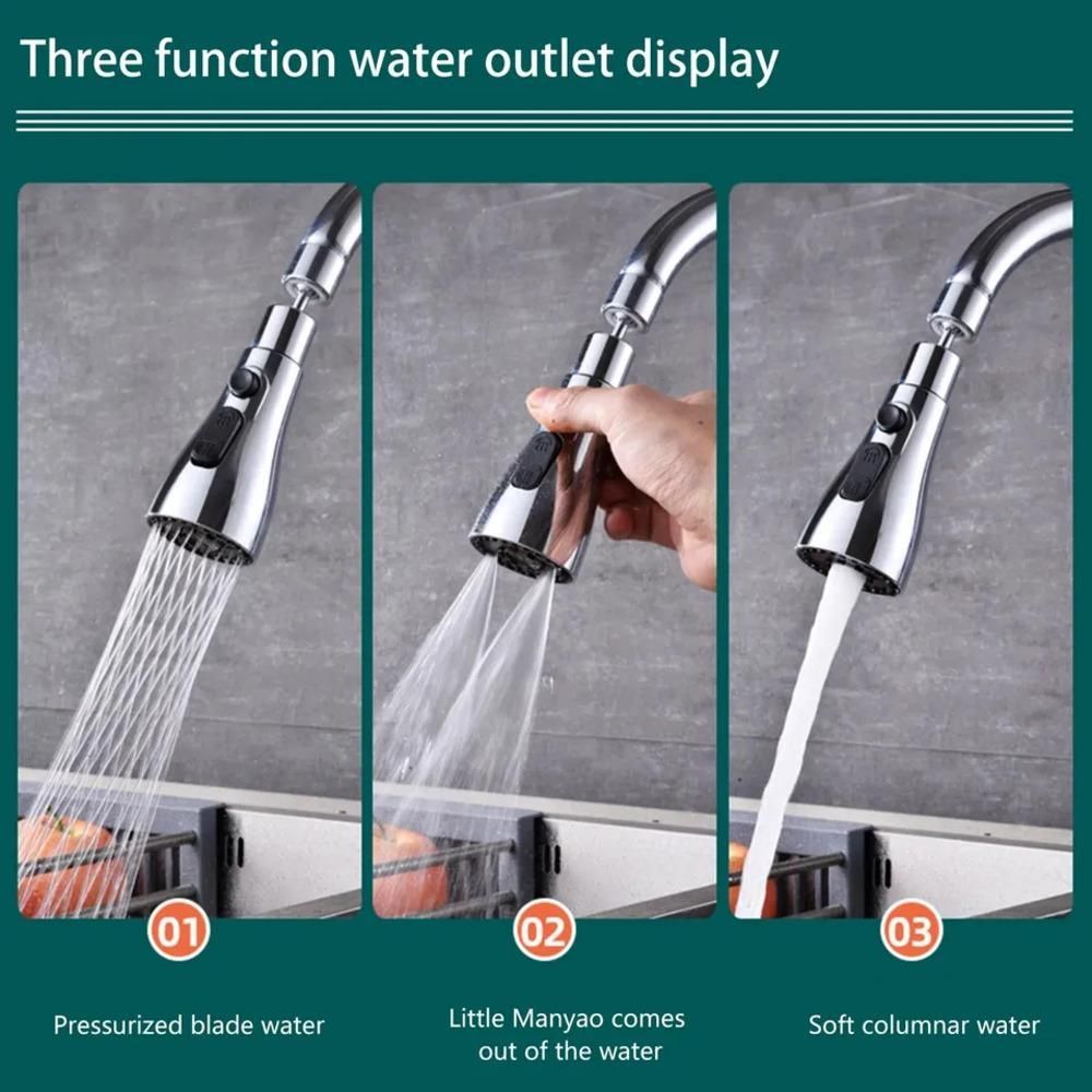 Modern Kitchen Sink Faucet with 3 Flow Modes