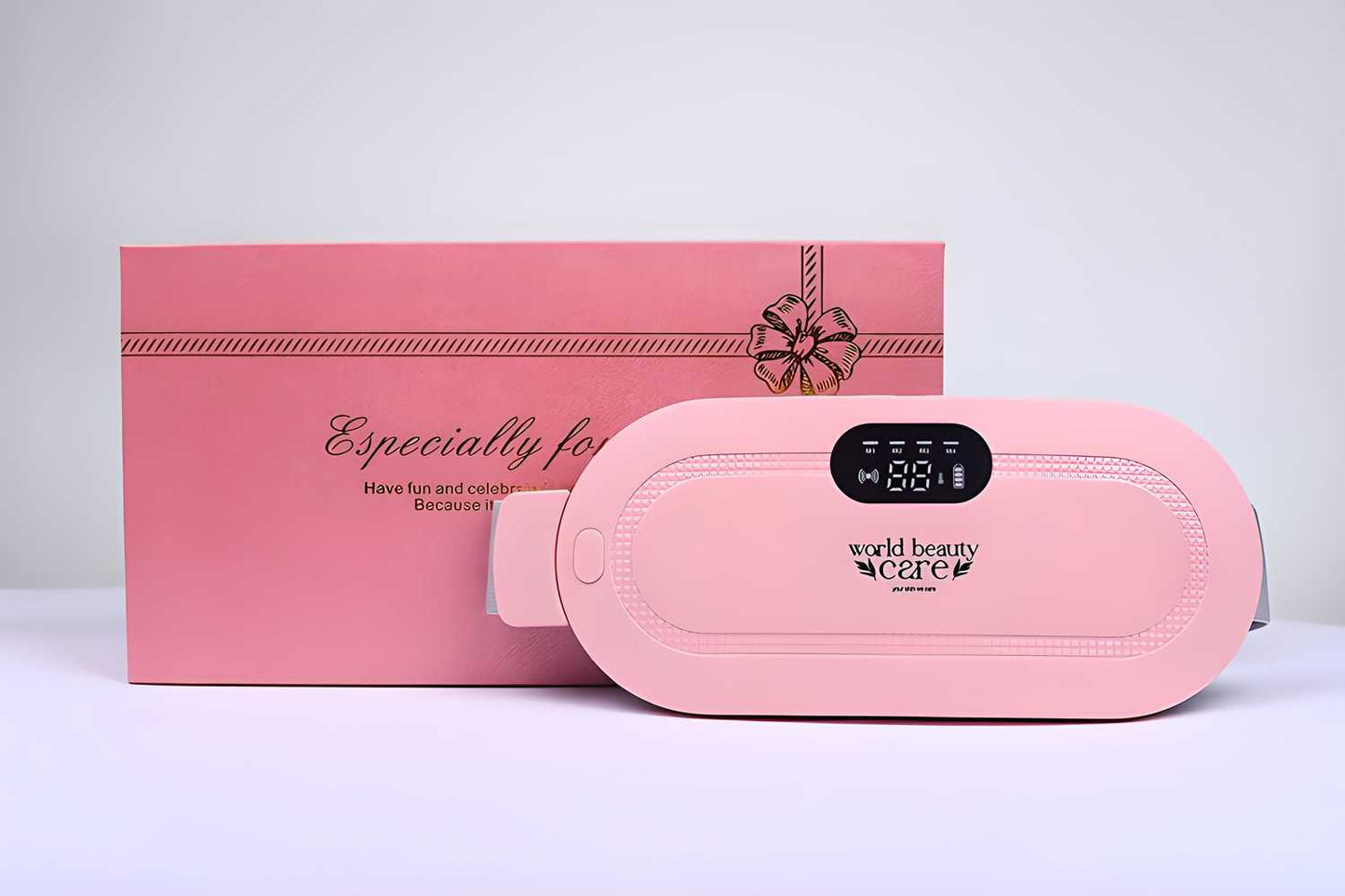Portable Cordless Vibration + Heating Pad – Menstrual Cramp Relief Device