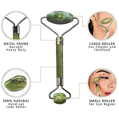 Jade Stone Facial Roller and Massager