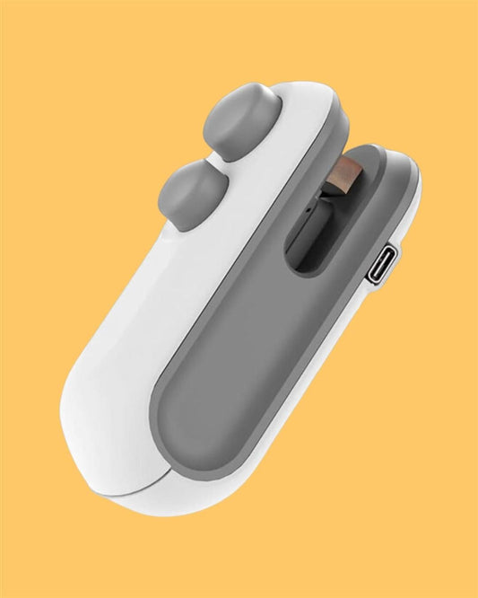 Portable Mini Sealing Machine | 2-in-1 USB Rechargeable Bag Sealer with Cutter
