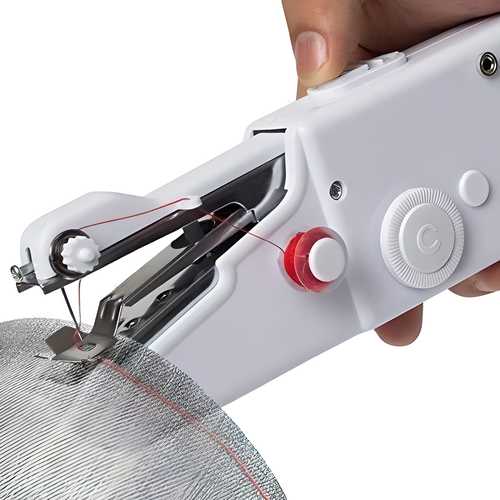 Handy Stitch Mini Sewing Machine – Portable Cordless Stapler-Style (White)