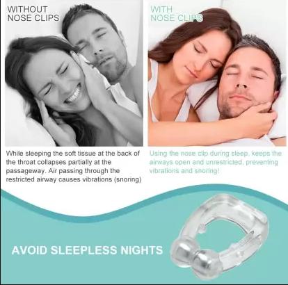 Anti-Snoring Magnetic Nose Clip – Silicone Nasal Device for Men & Women