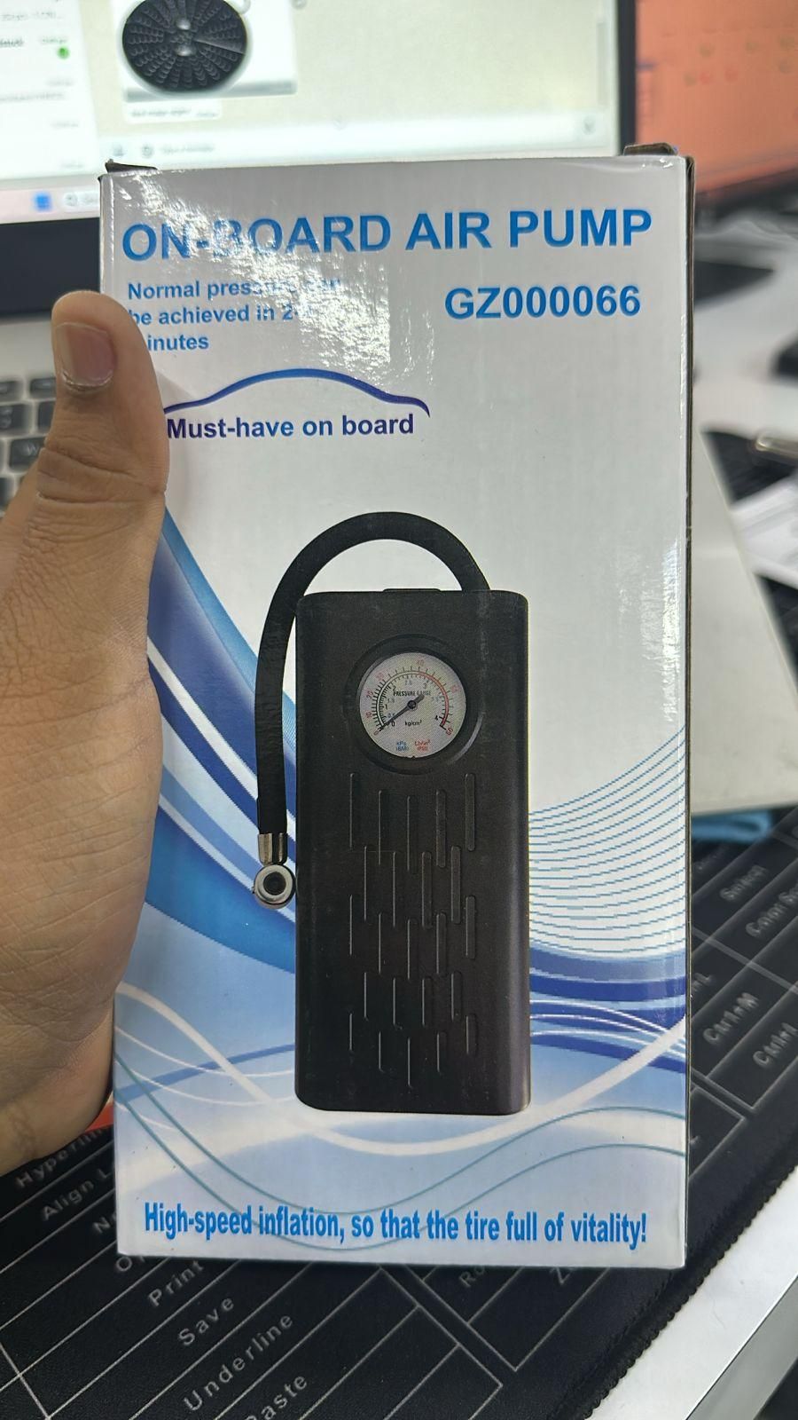 Portable Air Compressor Tire Inflator – Automatic Cordless Battery Powered