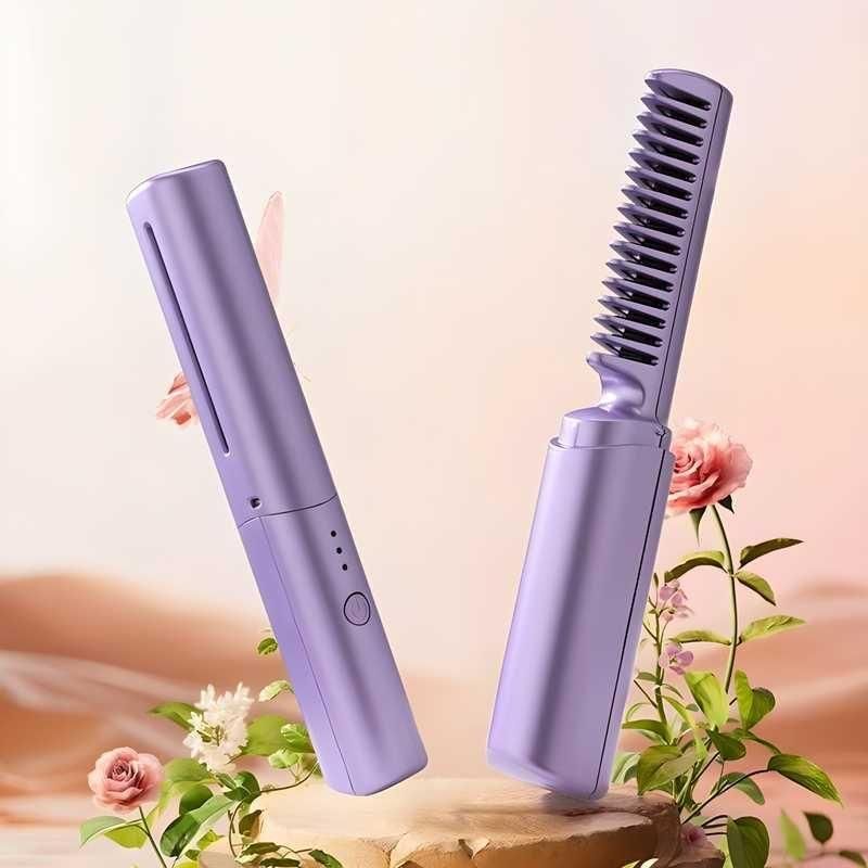 Meneflix Portable Mini Hair Straightener – Cordless USB Rechargeable