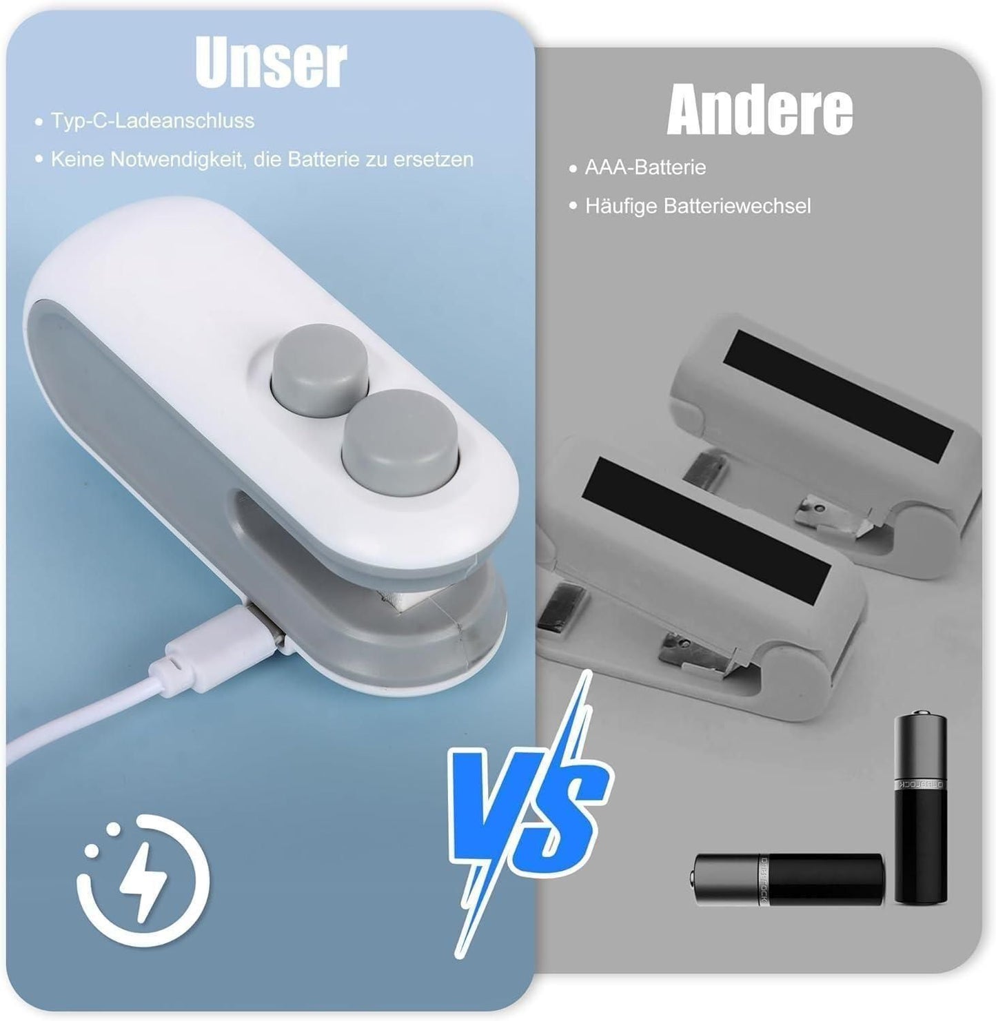 Portable Mini Sealing Machine | 2-in-1 USB Rechargeable Bag Sealer with Cutter